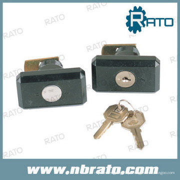 Gabinete eletrônico preto Cam Lock